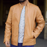 Leather Jacket Light  Brown